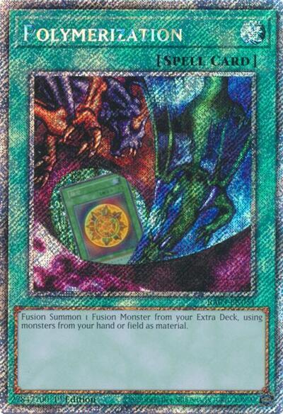 Polymerization (Alternate Art) (Platinum Secret Rare) [RA03-EN051] - Yugioh Cards For Your TCG Needs!