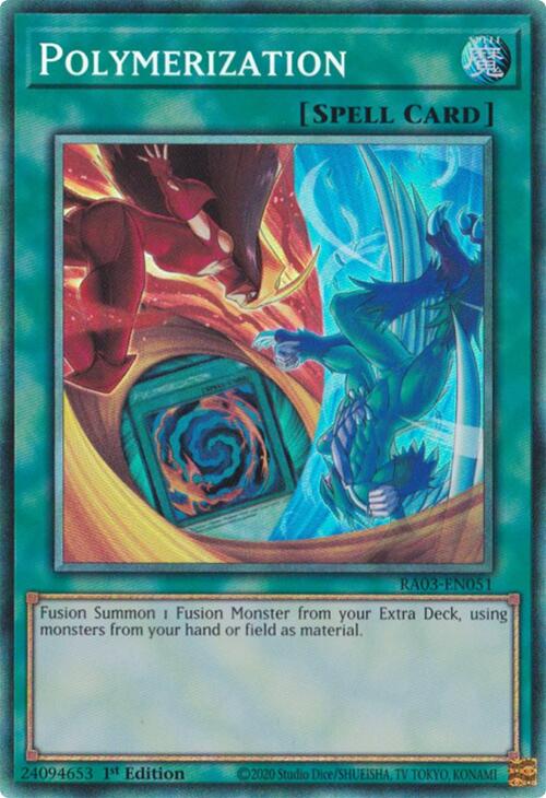 Polymerization (B) (HERO Art) (PCR) [RA03-EN051] Prismatic Collector's Rare - Yugioh Cards For Your TCG Needs!
