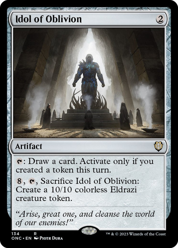 Idol of Oblivion [Phyrexia: All Will Be One Commander] Magic: The Gathering