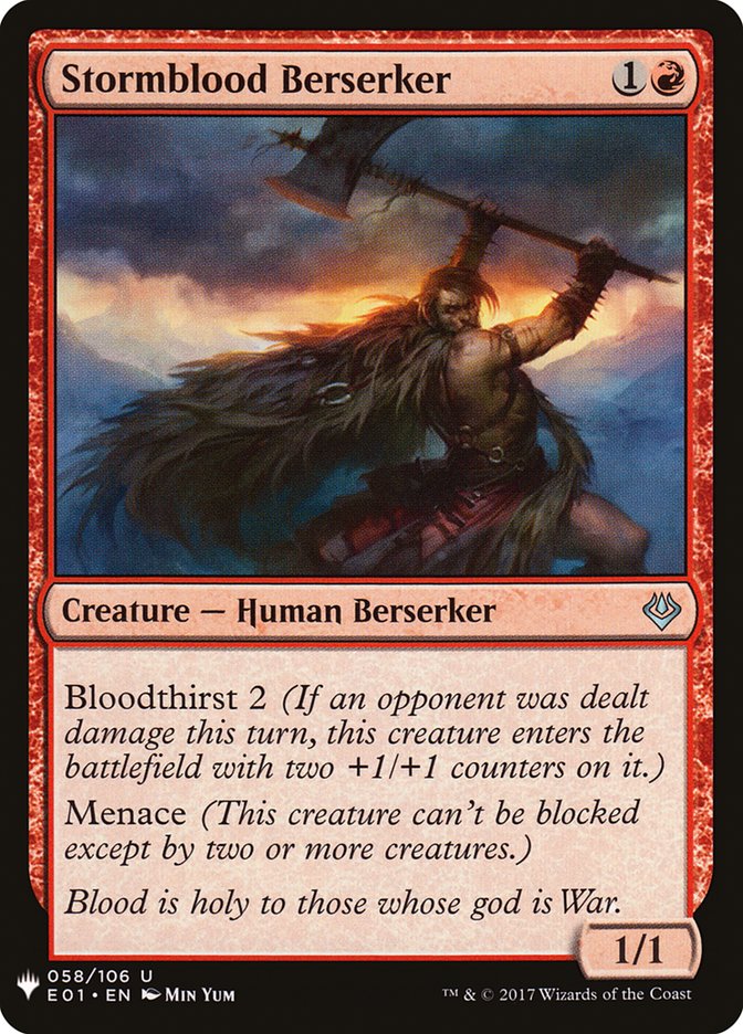 Stormblood Berserker [Mystery Booster] Magic: The Gathering