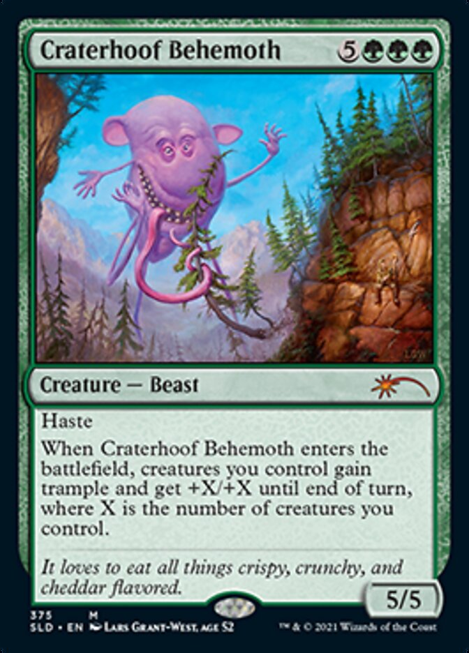 Craterhoof Behemoth (375) [Secret Lair Drop Series] Magic: The Gathering