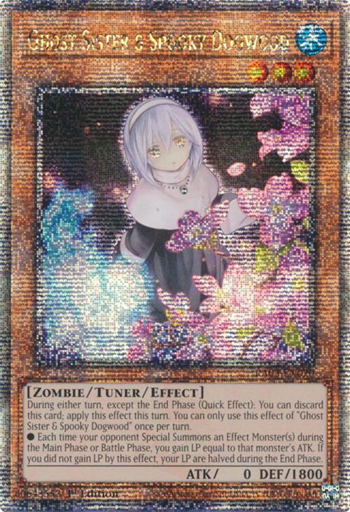 Ghost Sister & Spooky Dogwood (Alternate Art) (Quarter Century Secret Rare) [RA03-EN020] - Yugioh Cards For Your TCG Needs!
