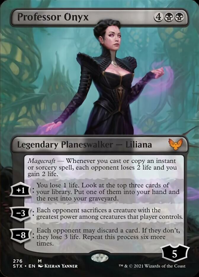 Professor Onyx (Borderless) [Strixhaven: School of Mages] Magic: The Gathering