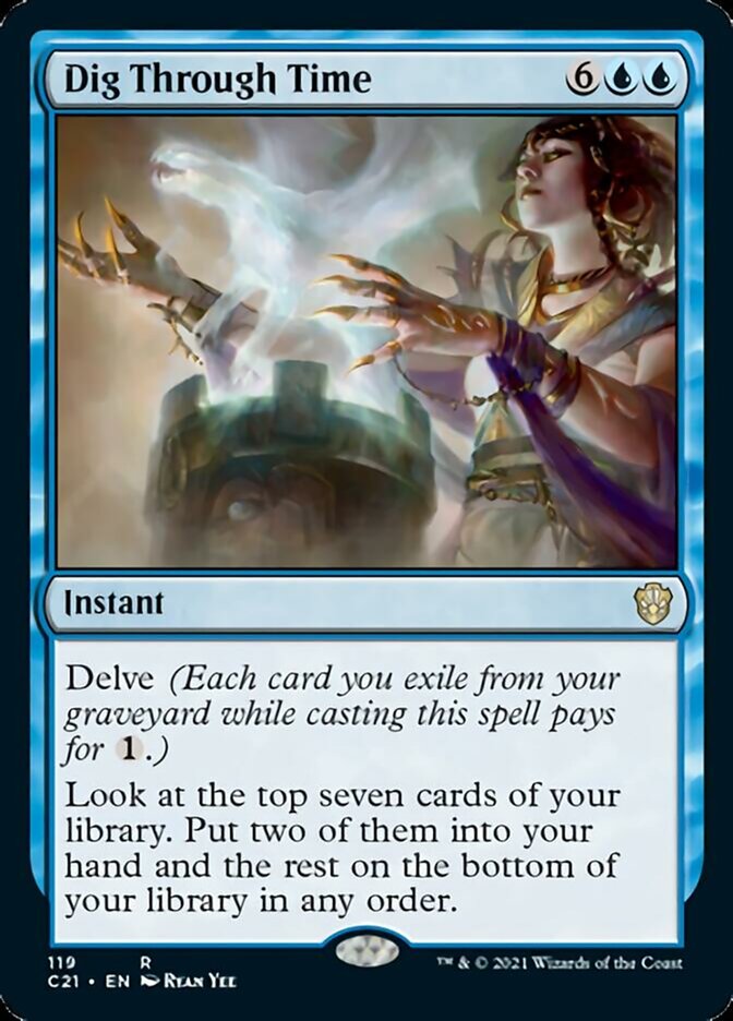 Dig Through Time [Commander 2021] Magic: The Gathering