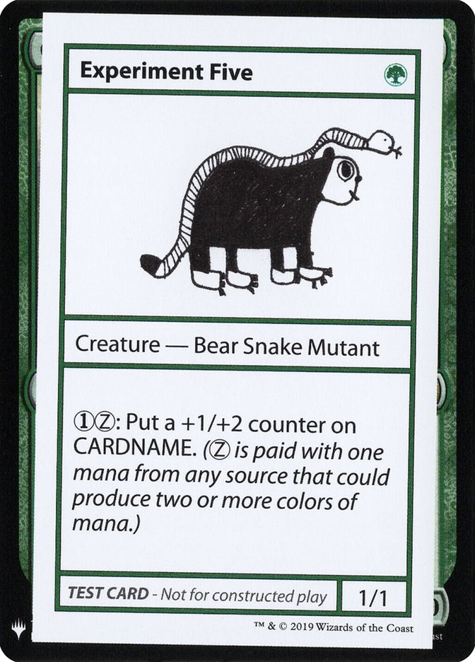 Experiment Five [Mystery Booster Playtest Cards] Magic: The Gathering