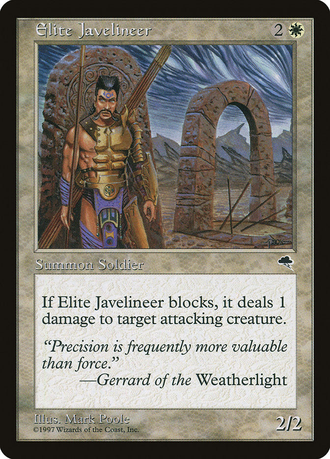 Elite Javelineer [Tempest] Magic: The Gathering