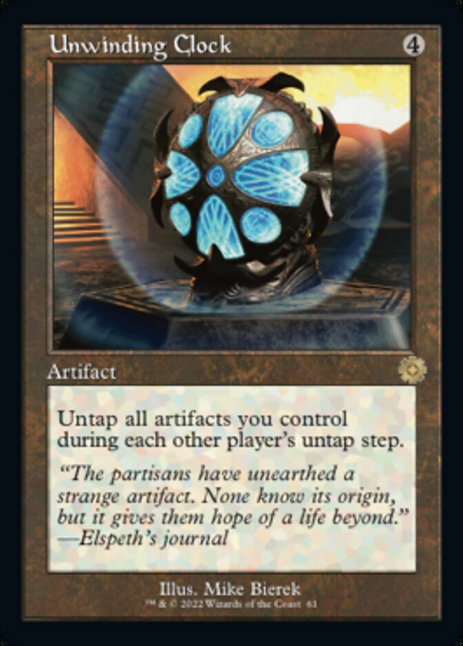 Unwinding Clock (Retro) [The Brothers' War Retro Artifacts] Magic: The Gathering