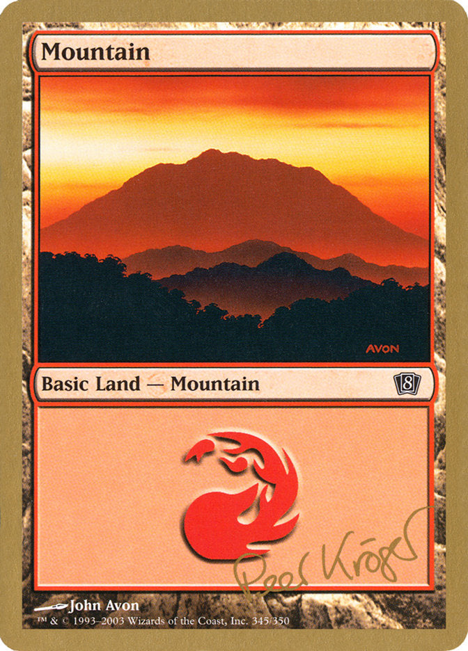 Mountain (pk345) (Peer Kroger) [World Championship Decks 2003] Magic: The Gathering