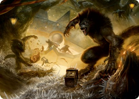 Storm the Festival Art Card [Innistrad: Midnight Hunt Art Series] Magic: The Gathering