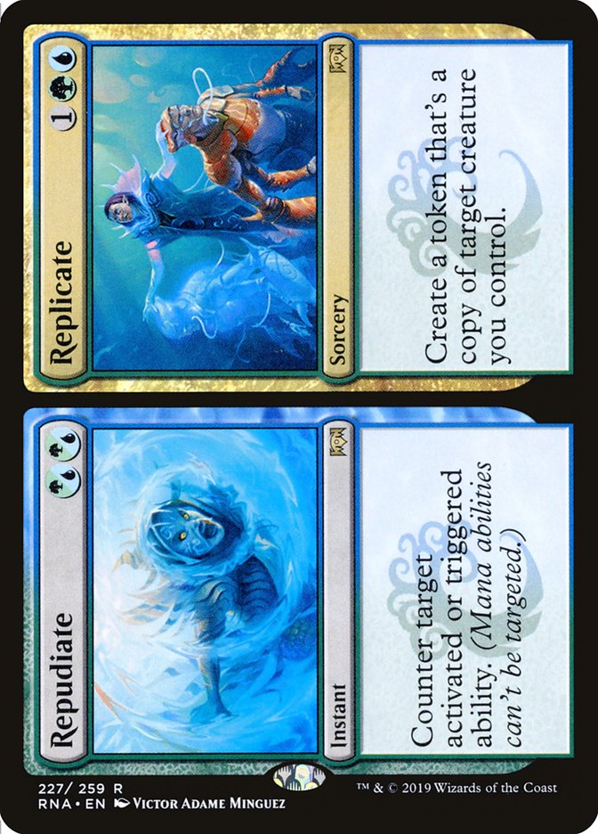 Repudiate // Replicate [Ravnica Allegiance] Magic: The Gathering