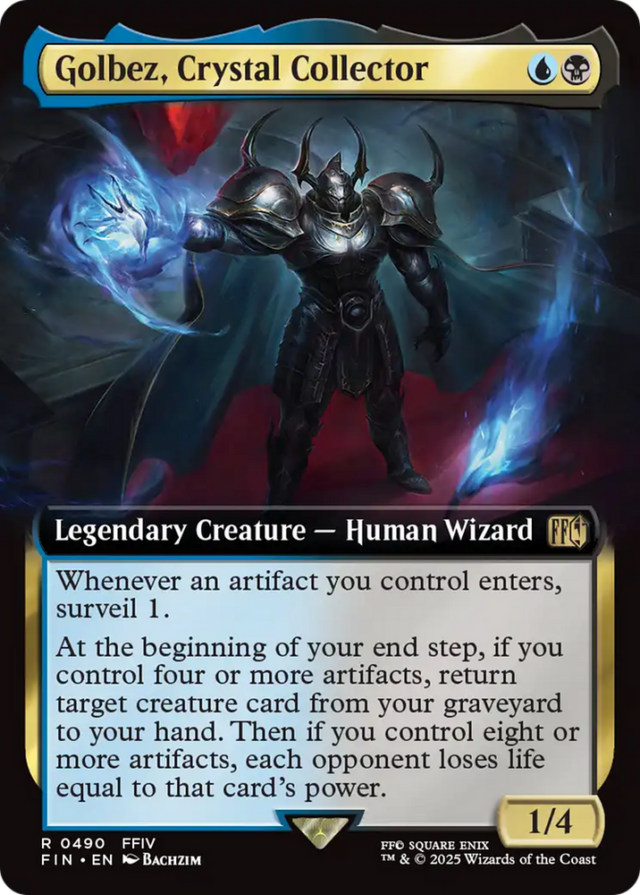 Golbez, Crystal Collector (Extended Art) [FINAL FANTASY] Magic: The Gathering