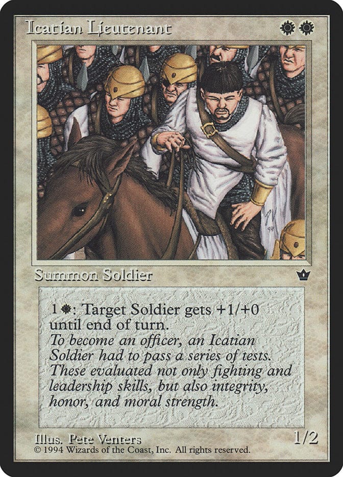 Icatian Lieutenant [Fallen Empires] Magic: The Gathering