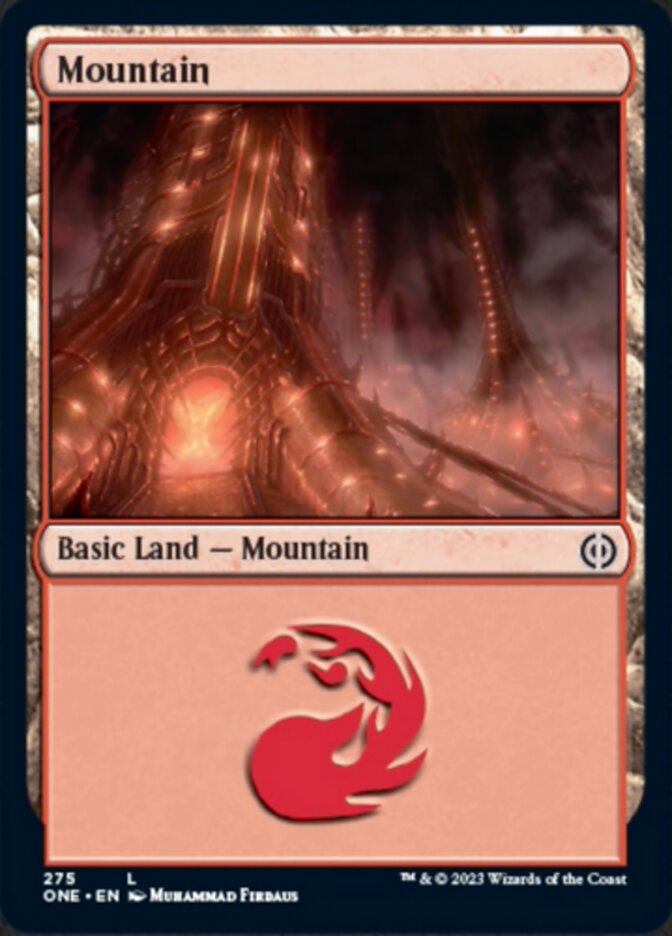 Mountain (275) [Phyrexia: All Will Be One] Magic: The Gathering