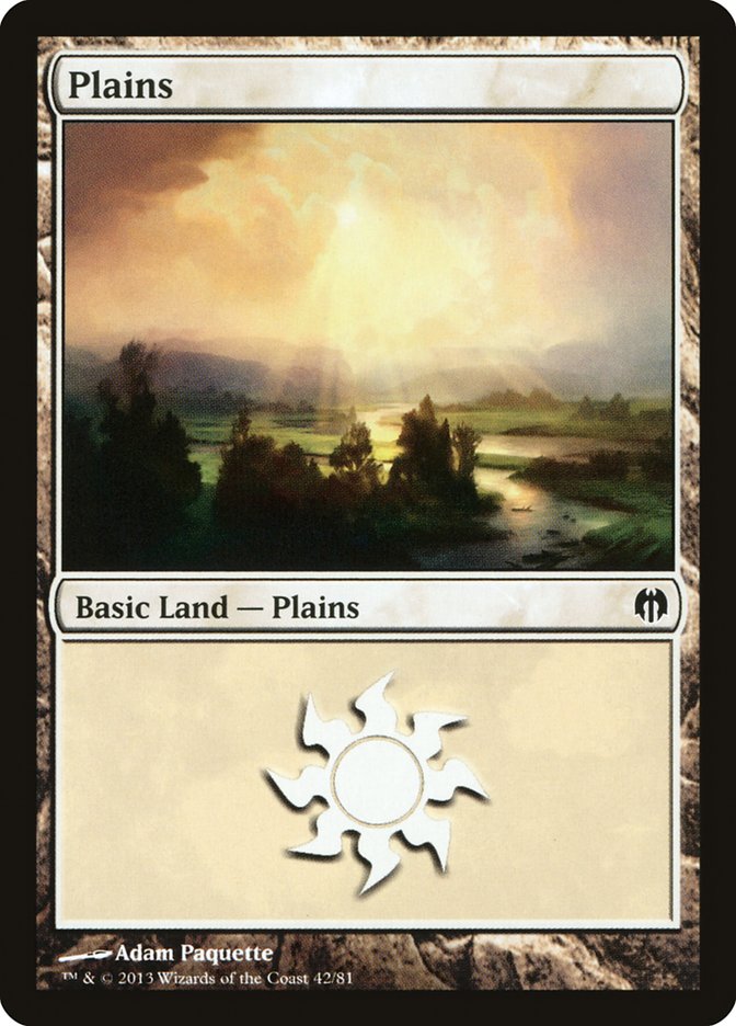 Plains (42) [Duel Decks: Heroes vs. Monsters] Magic: The Gathering