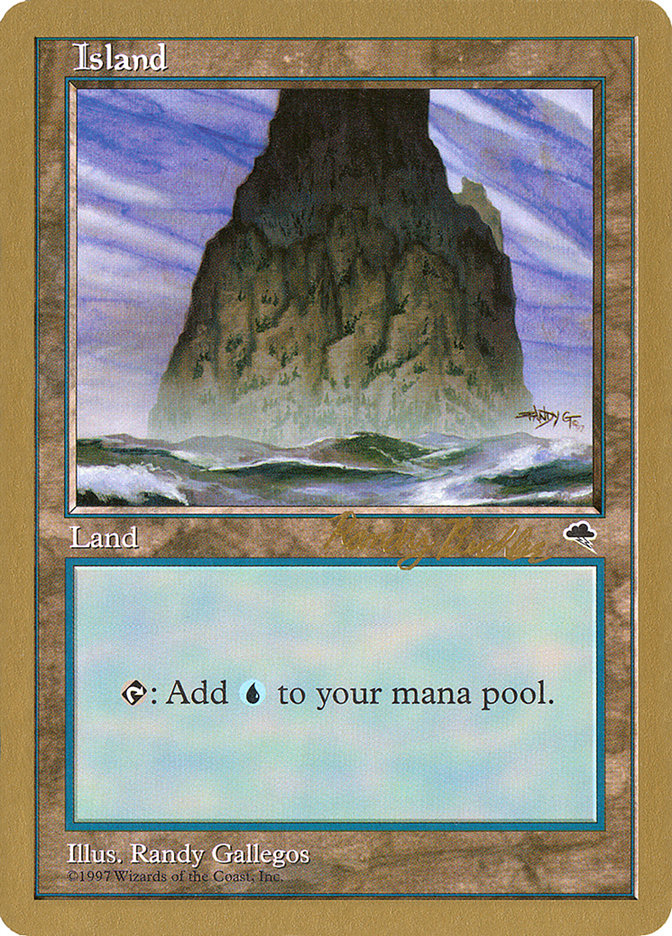 Island (rb337) (Randy Buehler) [World Championship Decks 1998] Magic: The Gathering