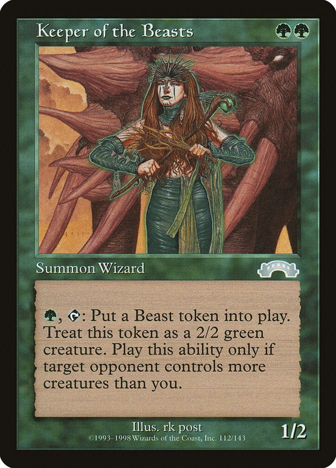 Keeper of the Beasts [Exodus] Magic: The Gathering