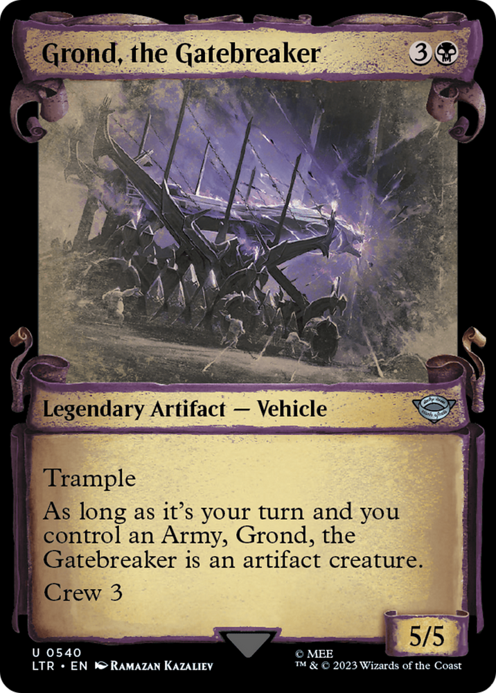 Grond, the Gatebreaker [The Lord of the Rings: Tales of Middle-Earth Showcase Scrolls] Magic: The Gathering