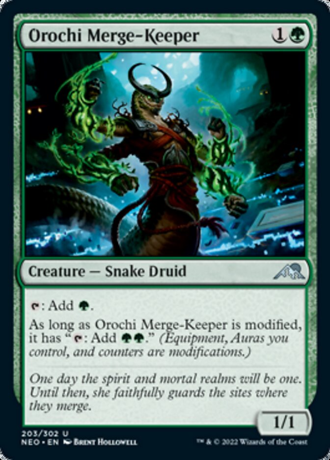 Orochi Merge-Keeper [Kamigawa: Neon Dynasty] Magic: The Gathering