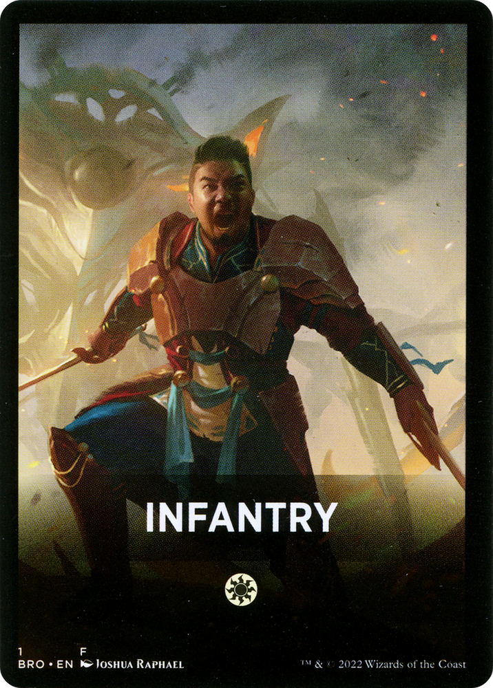 Infantry Theme Card [The Brothers' War Tokens] Magic: The Gathering