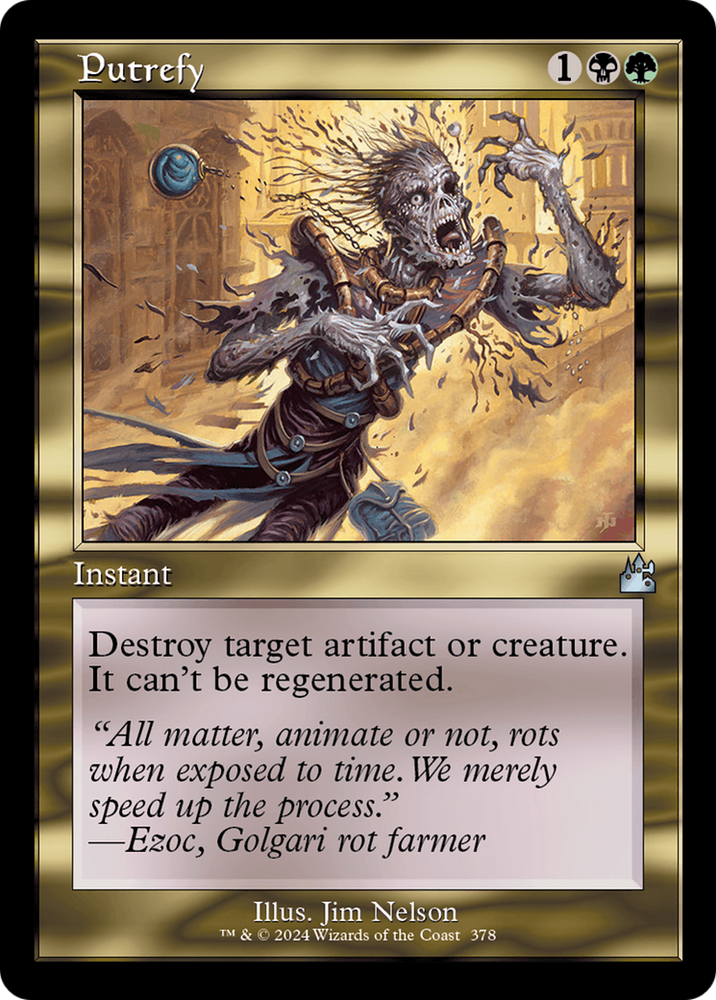 Putrefy (Retro Frame) [Ravnica Remastered] Magic: The Gathering
