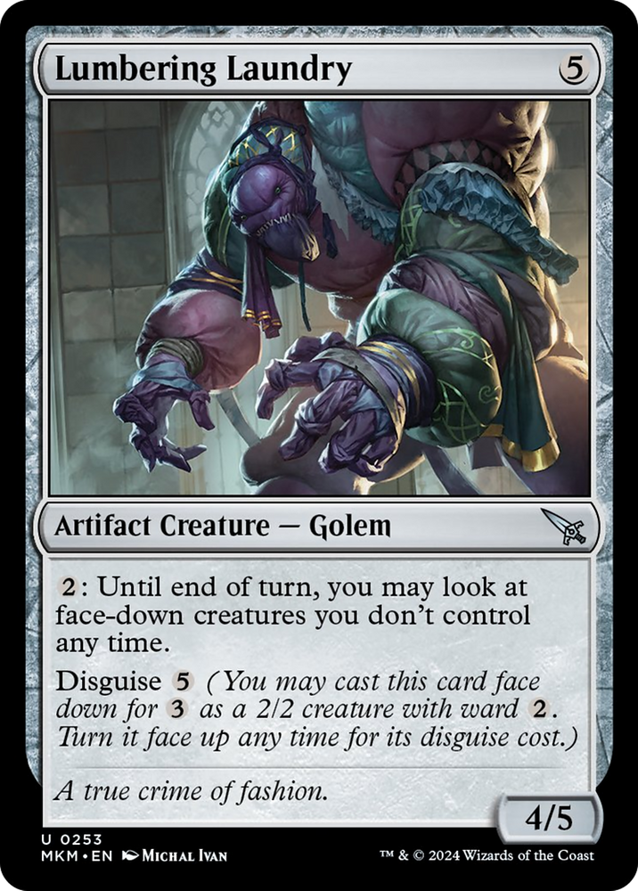 Lumbering Laundry [Murders at Karlov Manor] Magic: The Gathering