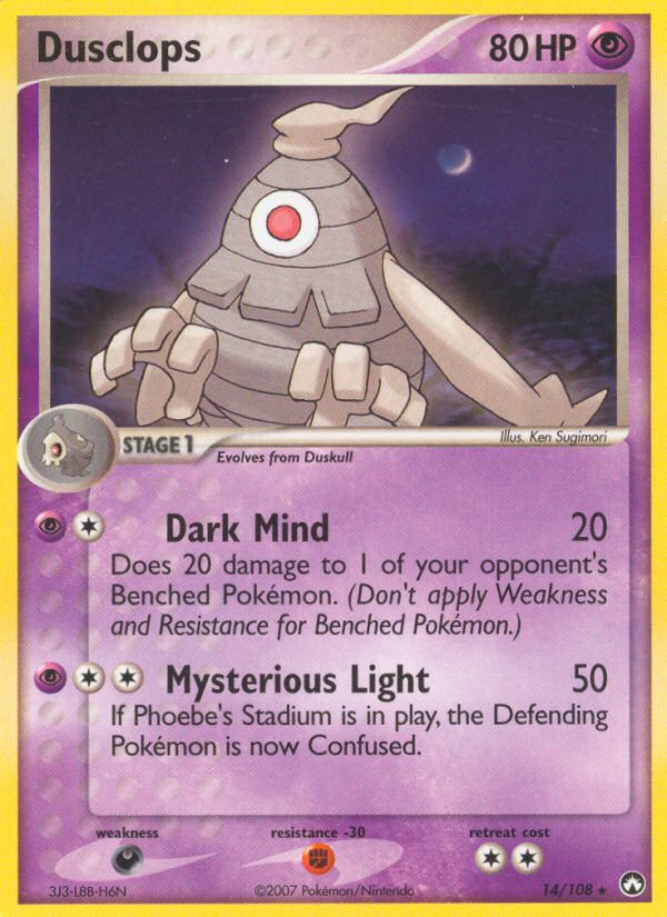 Dusclops (14/108) [EX: Power Keepers] Pokémon
