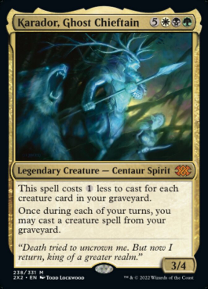 Karador, Ghost Chieftain [Double Masters 2022] Magic: The Gathering