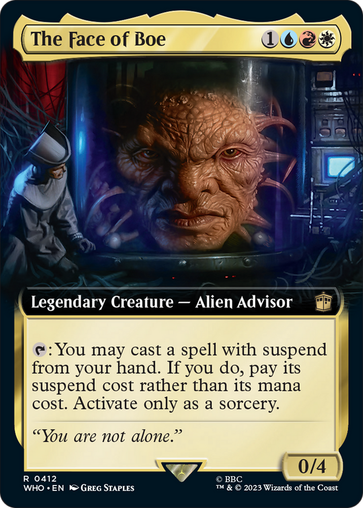 The Face of Boe (Extended Art) [Doctor Who] Magic: The Gathering
