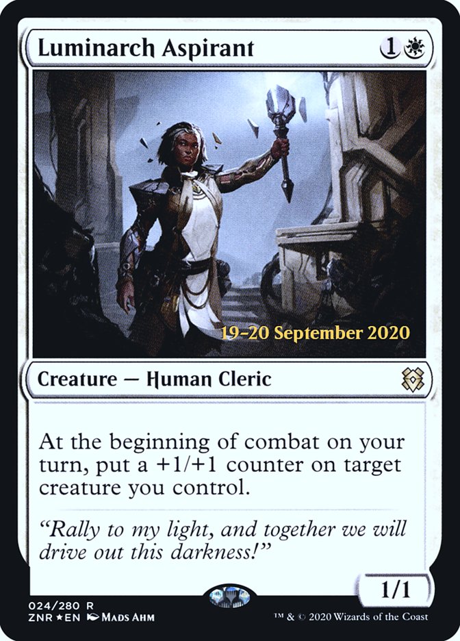 Luminarch Aspirant [Zendikar Rising Prerelease Promos] Magic: The Gathering