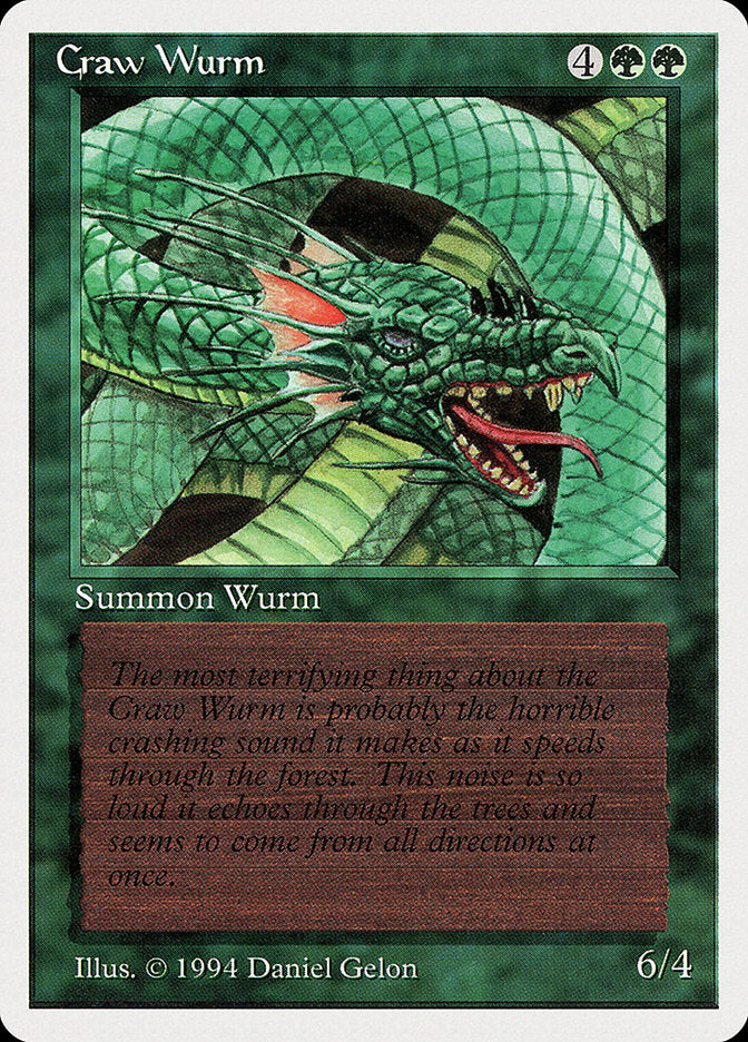 Craw Wurm [Summer Magic / Edgar] Magic: The Gathering