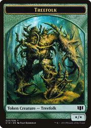 Treefolk // Wolf Double-Sided Token [Commander 2014 Tokens] Magic: The Gathering