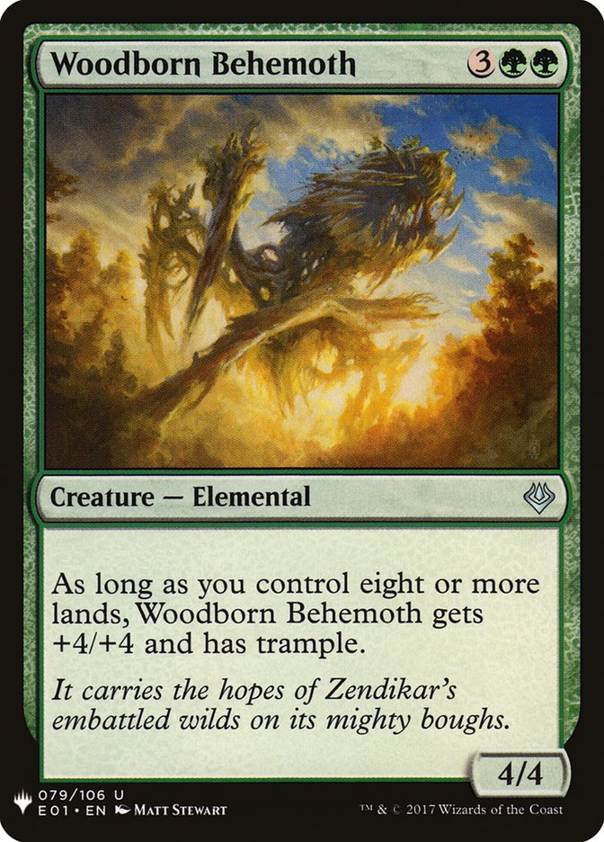 Woodborn Behemoth [Mystery Booster] Magic: The Gathering