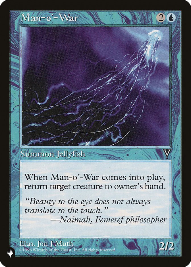 Man-o'-War [The List] Magic: The Gathering