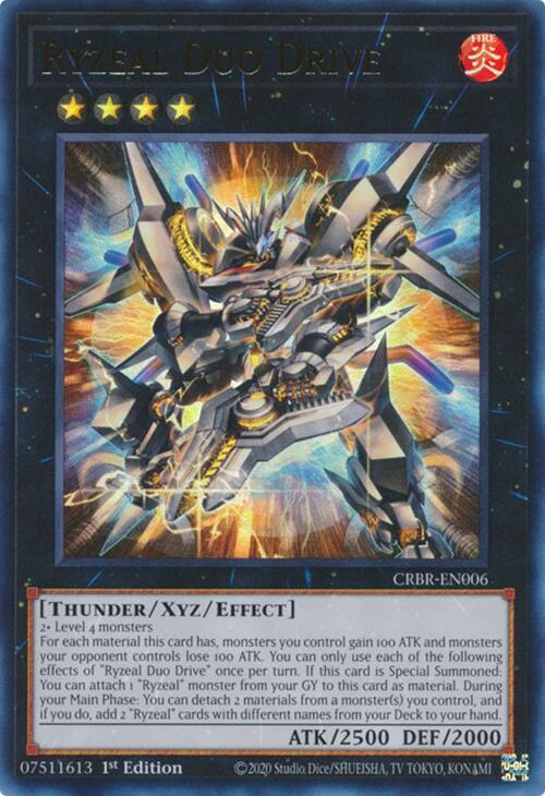 Ryzeal Duo Drive [CRBR-EN006] Ultra Rare - Yugioh Cards For Your TCG Needs!