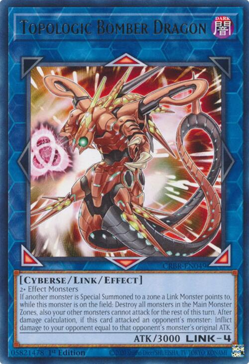 Topologic Bomber Dragon [CRBR-EN049] Rare