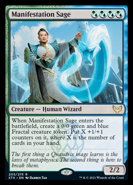 Manifestation Sage [Strixhaven: School of Mages] Magic: The Gathering