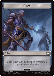 Copy (0025) // Moogle (0034) Double-Sided Token (Surge Foil) [FINAL FANTASY Tokens] Magic: The Gathering