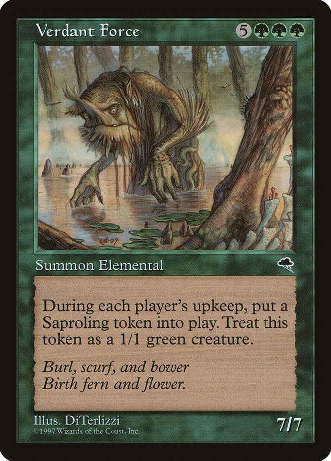 Verdant Force [Tempest] Magic: The Gathering