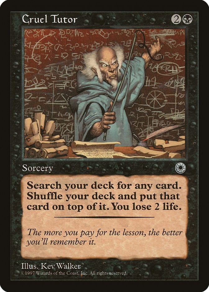 Cruel Tutor [Portal] Magic: The Gathering