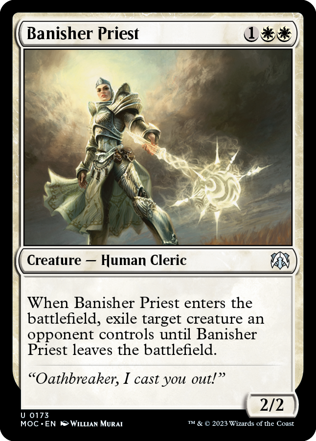 Banisher Priest [March of the Machine Commander] Magic: The Gathering