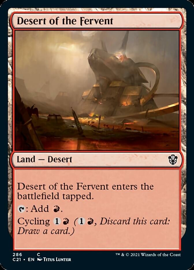 Desert of the Fervent [Commander 2021] Magic: The Gathering
