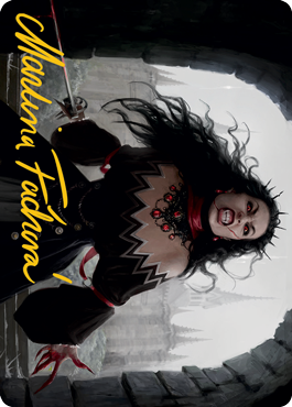 Voldaren Stinger Art Card (Gold-Stamped Signature) [Innistrad: Midnight Hunt Art Series] Magic: The Gathering