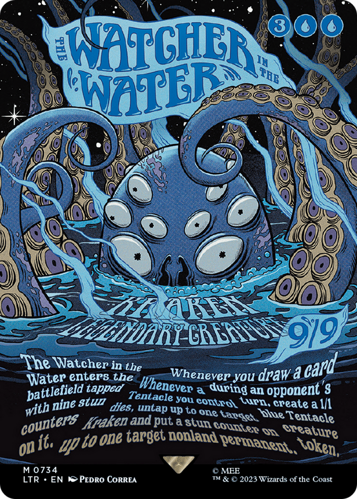 The Watcher in the Water (Borderless Poster) [The Lord of the Rings: Tales of Middle-Earth] Magic: The Gathering