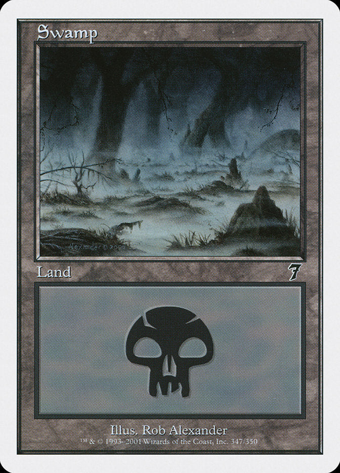 Swamp (347) [Seventh Edition] Magic: The Gathering