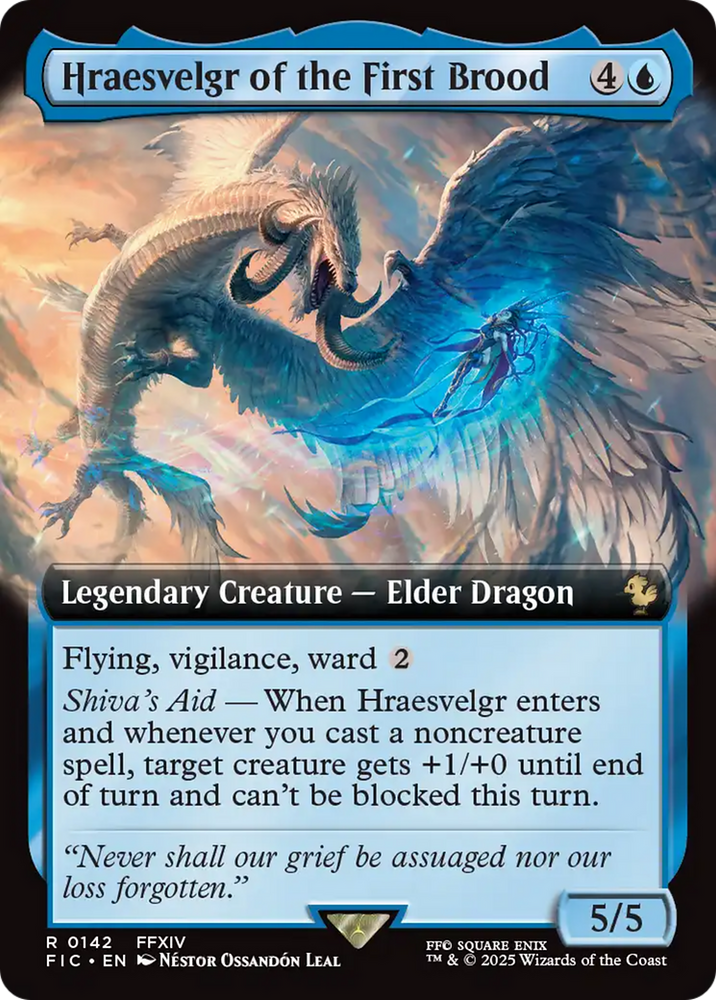 Hraesvelgr of the First Brood (Extended Art) [FINAL FANTASY Commander] Magic: The Gathering