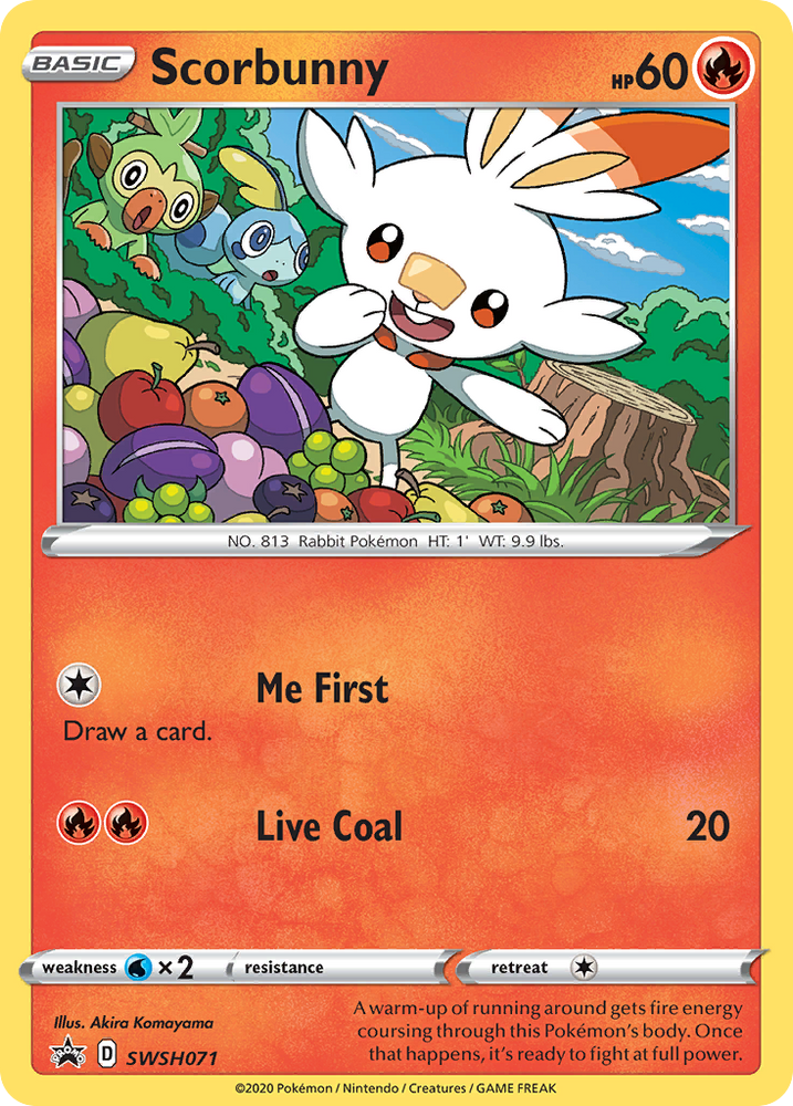 Scorbunny (SWSH071) [Sword & Shield: Black Star Promos] Pokémon