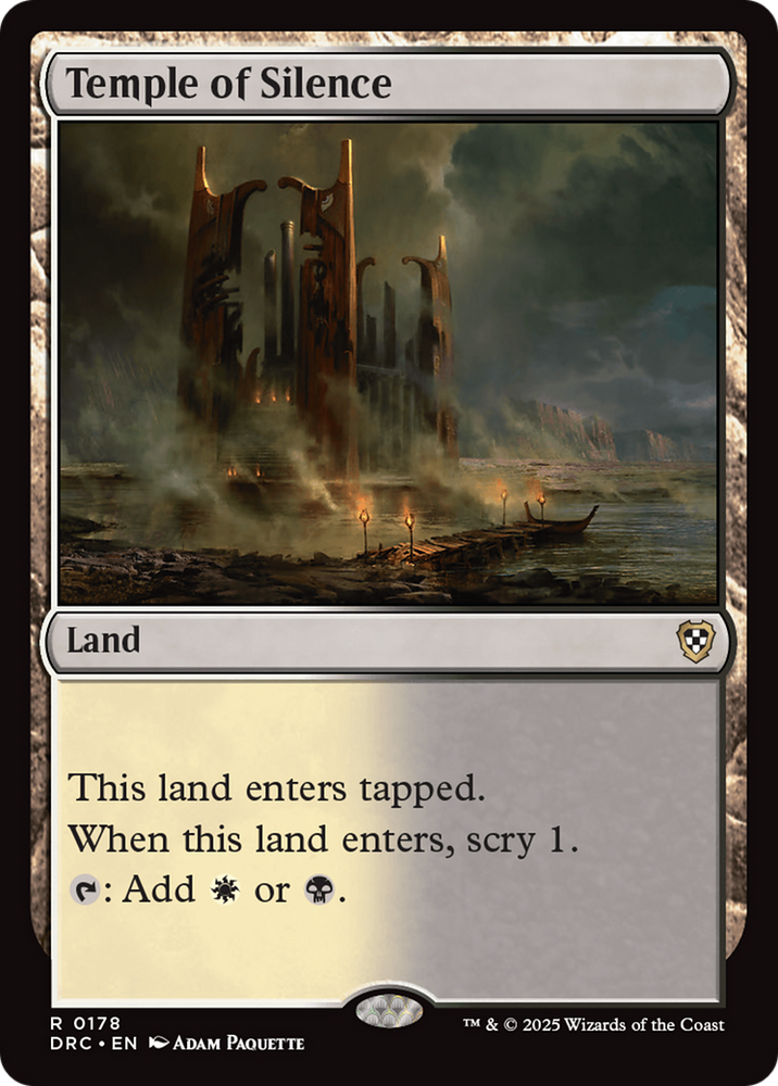 Temple of Silence [Aetherdrift Commander] Magic: The Gathering