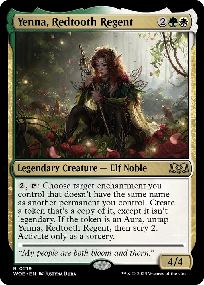 Yenna, Redtooth Regent [Wilds of Eldraine] Magic: The Gathering