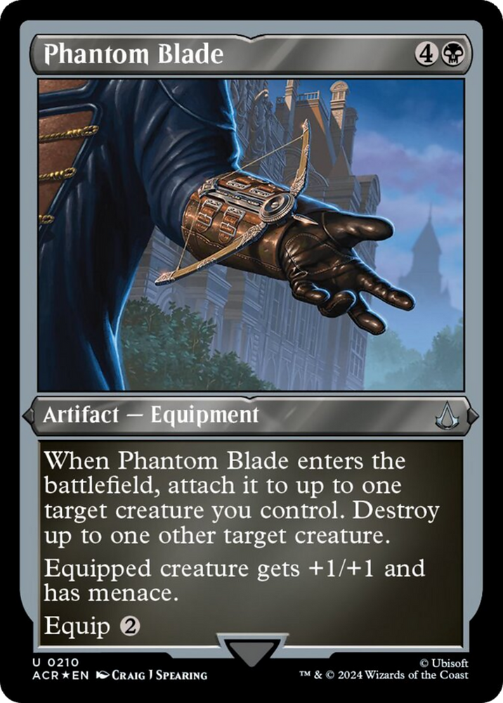 Phantom Blade (Foil Etched) [Assassin's Creed] Magic: The Gathering
