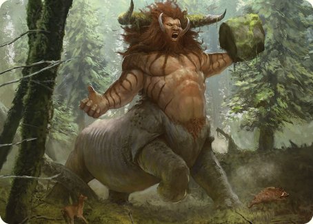 Stonehoof Chieftain Art Card [Commander Masters Art Series] Magic: The Gathering
